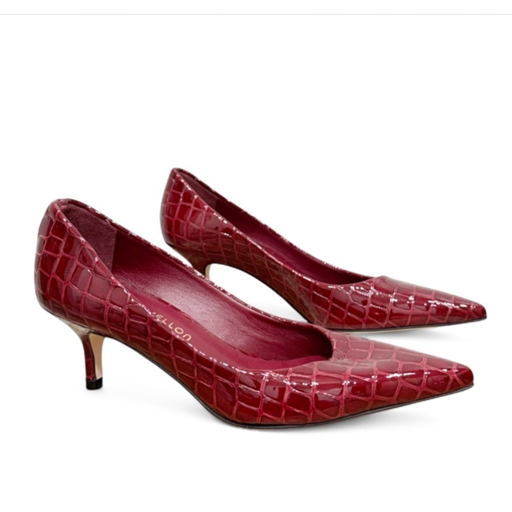Tamara Mellon Red Croc Leather  Pump Size 6
